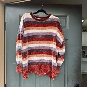 Oversized striped sweater